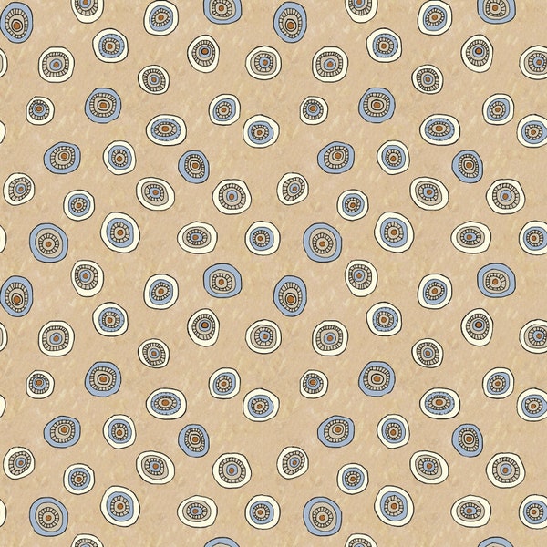 P&B Textiles~Origins~Tossed Ditsy Dot~Neutral~Cotton Fabric by the Yard or Select Length ORIG5191-NE