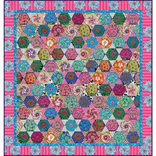 Free Spirit Kaffe Fassett Collective August 2023 Floating Hibiscus