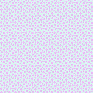 Puede incluir: Patrón repetitivo de lunares rosas sobre un fondo azul claro. Los lunares tienen forma irregular y están espaciados uniformemente, creando un diseño lúdico. Este patrón es adecuado para diversas aplicaciones, como tela o papel pintado.