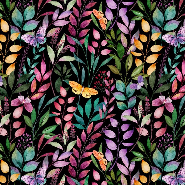 Botanical Fabric Etsy