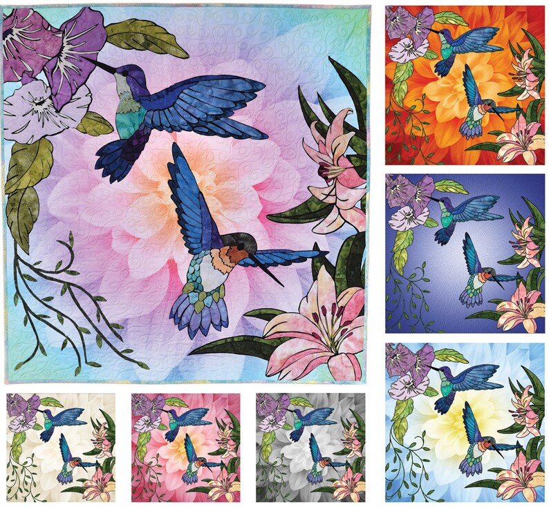 Floral Hoffman Fabric by the Panel P438972 Spectrum Digital Print 42