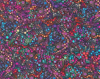 Robert Kaufman~Effervescence~Circles & Dots~Jewel~Cotton Fabric by the Yard or Select Length AAQ17062201