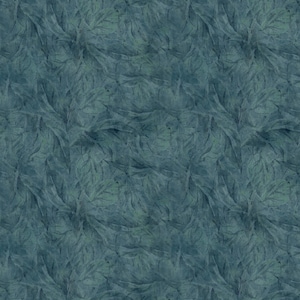 Wilmington Prints Garden Gate Roosters Feather Texture Teal Cotton Fabric by the Yard or Select Length 39817-444