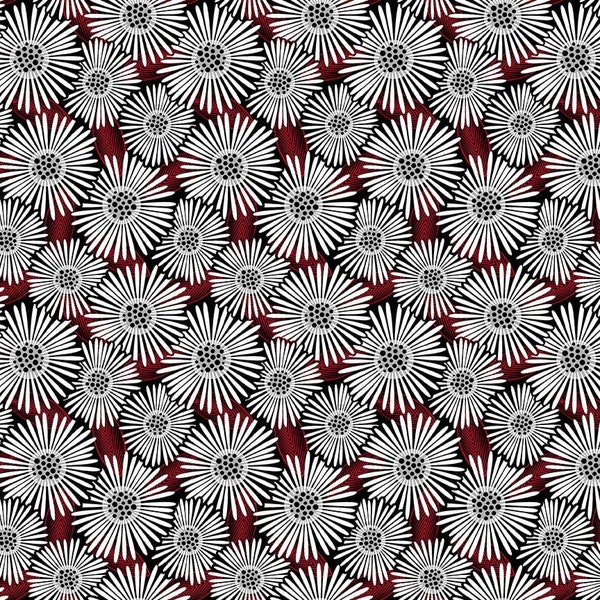 Blank Quilting~Scarlet Story~Daisies~Black~Cotton Fabric by the Yard or Select Length 3138-99