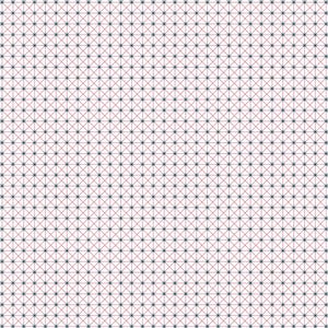 May include: A white background with a grid pattern of thin black lines and thicker red lines forming a series of small squares and triangles.