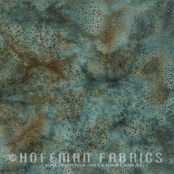 Hoffman~Bali~Dot Batik~Dusty Blue~Cotton Batik Fabric by the Yard or Select Length 885-D7