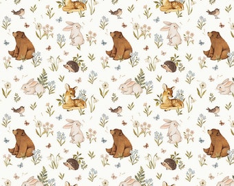 EOB~Dear Stella~Forest Dreams~Spring Awakening~White~Cotton Fabric by the Yard or Select Length ST-DNS2513WHITE