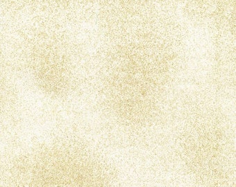 Timeless Treasures ~ Shimmer ~ Texture ton sur ton avec or métallique ~ Ivoire ~ Tissu en coton par mètre ou longueur choisie SHIMMER-IVRY