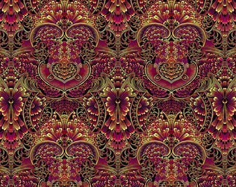 Kanvas by Benartex~Balinesia~Madura~Sunset~Cotton Fabric by the Yard or Select Length 6055B-26