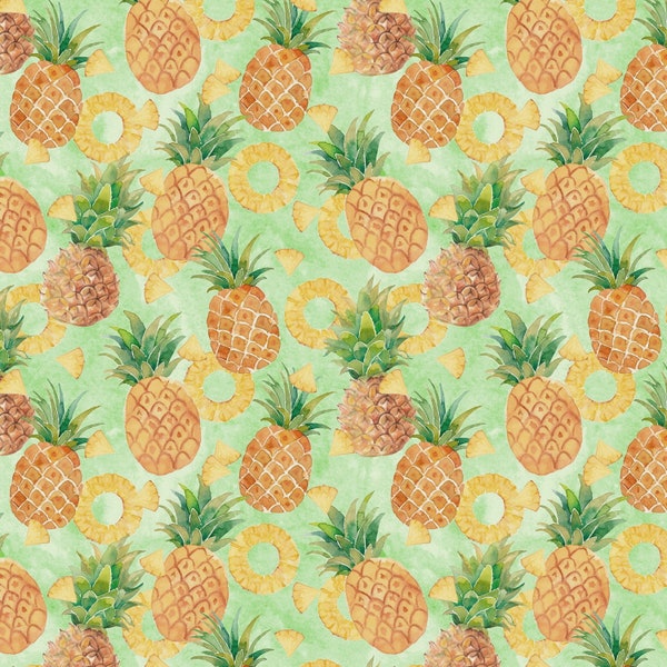 Pineapple Fabric Etsy