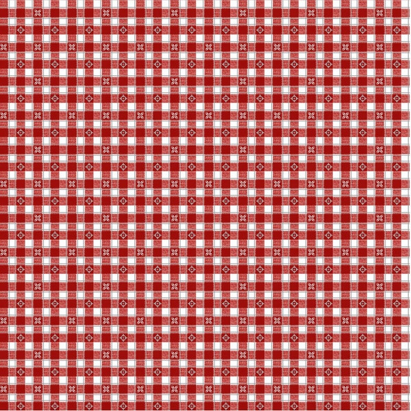 Michael Miller~Winter Solstice~Gingham~Red~Cotton Fabric by the Yard or Select Length CX10746-RED