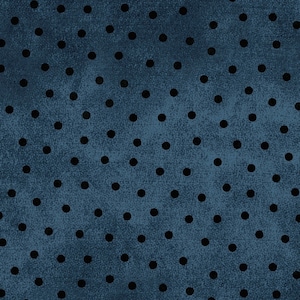 Maywood Studio~Woolies Flannel~Polka Dots~Blue~Printed Cotton Flannel Fabric by the Yard or Select Length F18506M-B