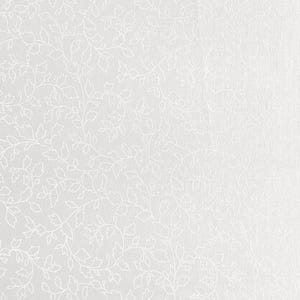 P&B Textiles~Ramblings 13~Leaves/Vine~White on White~Cotton Fabric by the Yard or Select Length RA134881-W
