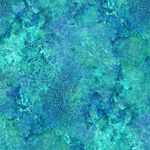 EOB~Northcott~Stonehenge Basics~Stone Texture~Adriatic Sea~Cotton Fabric by the Yard or Select Length 39302-680