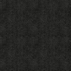 Maywood Studio~Woolies Flannel~Herringbone~Grey/Black~Cotton Flannel Fabric by the Yard or Select Length F1841M-K4