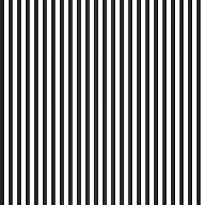 Riley Blake~Stripes~1/4&quot; Stripes~Black/White~Cotton Fabric by the Yard or Select Length C555R-BLACK