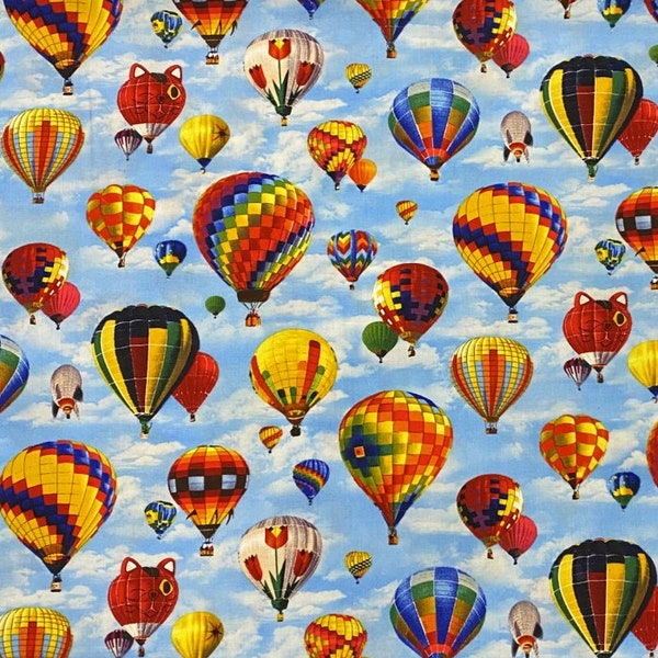 Hot Air Balloon Fleece Fabric Etsy