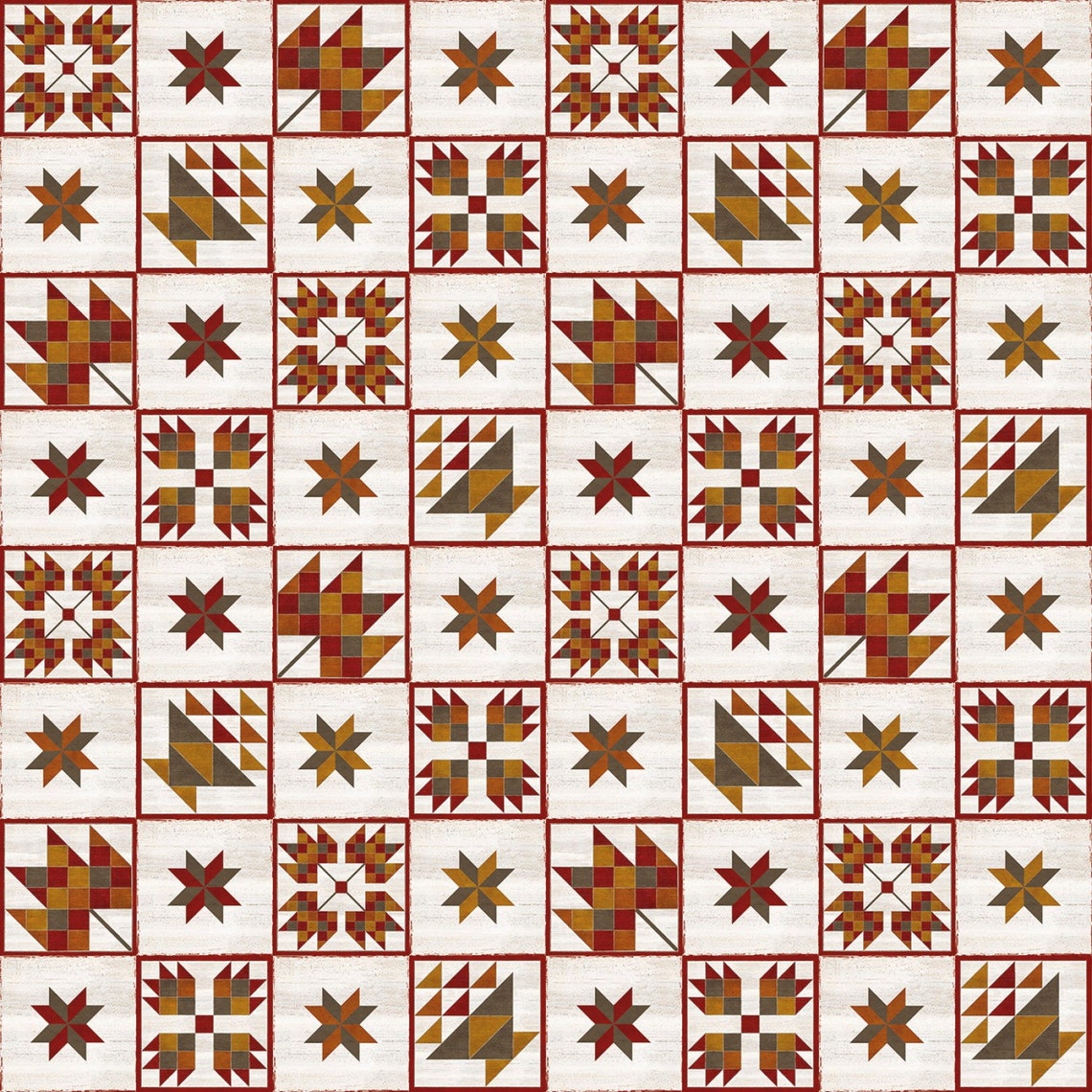 Riley Blake Fall Barn Quilts Quilt Blocks Parchment Etsy