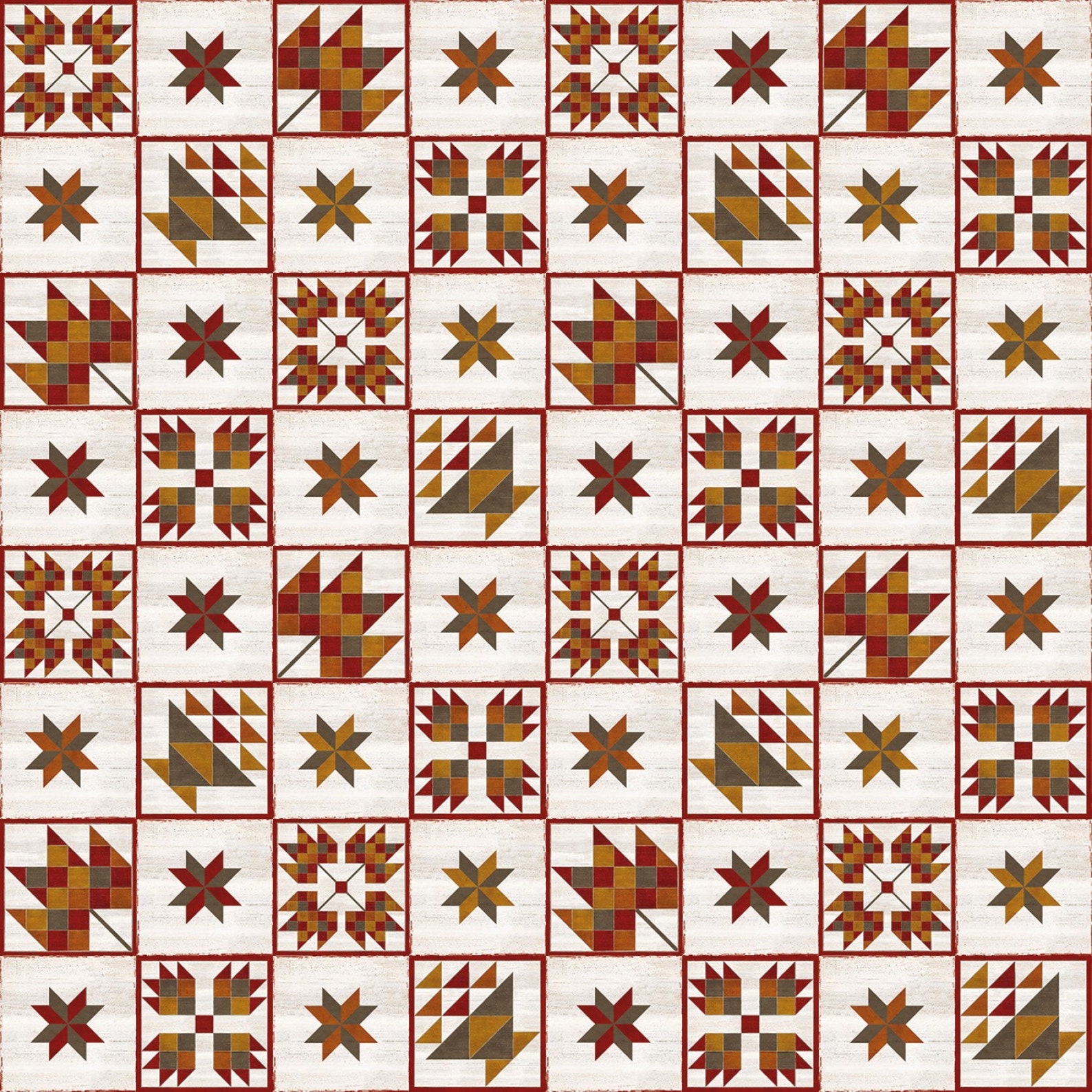 Riley Blake Fall Barn Quilts Quilt Blocks Parchment Etsy