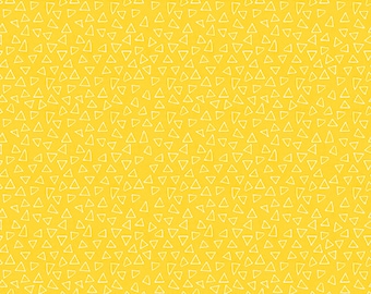 Contempo by Benartex~Cosmo Cats~Floating Triangles~Dark Yellow~Cotton Fabric by the Yard or Select Length 10338B-35