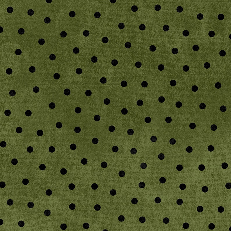 34 yd. Last Cuts.. Printed Cotton Flannel Fabric by the Yard F18506M-G Green Polka Dots FQ-Maywood Studio Woolies Flannel