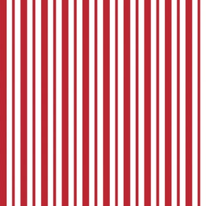 Maywood Studio~Kimberbell Basics~Mini Awning Stripe~Red~Cotton Fabric by the Yard or Select Length 8249M-R
