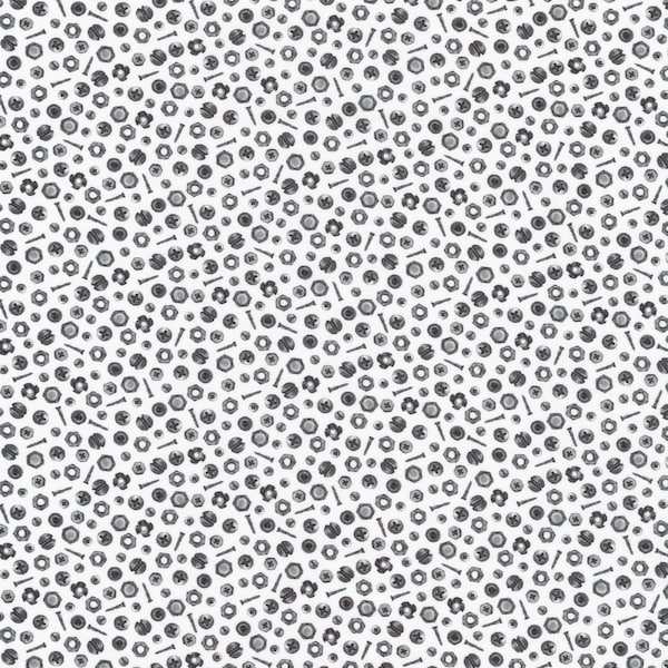 Nuts Bolts Fabric Etsy