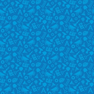 EOB~Riley Blake - CAT Buildin Crew - Construction Set - Blue - Fabric by the Yard C8103-BLUE