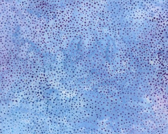Tela batik de algodón jacinto con lunares Bali de EOB Hoffman, cortada a medida o seleccione el largo 885-120