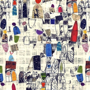 EOB~Windham~Art History 101 by Marcia Derse~Timeline Lecture~Digital~Cream~Cotton Fabric by the Yard or Select Length 50764D-28