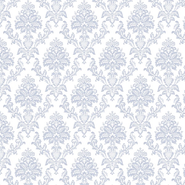 Dear Stella~Chop It Like Its Hot~Damask~White~Cotton Fabric by the Yard ST-1623WHT