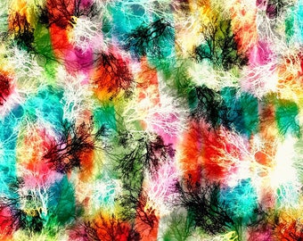 Quilting Treasures Tree Dance Zweige Digitaler Baumwollstoff Meterware oder Wählen Sie die Länge 30294-X