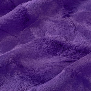 Shannon~Luxe Cuddle® Hide~10mm Pile~Viola~Minky Fabric by the Yard or Select Length LCHIDE-VIOLA