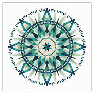 Quilt Kit~Moonglow Cactus~96&quot; x 96&quot; Stonehenge Gradations II Queen Quilt (Includes Pattern and Fabric for Top of Quilt & Binding) AAFQK-1338