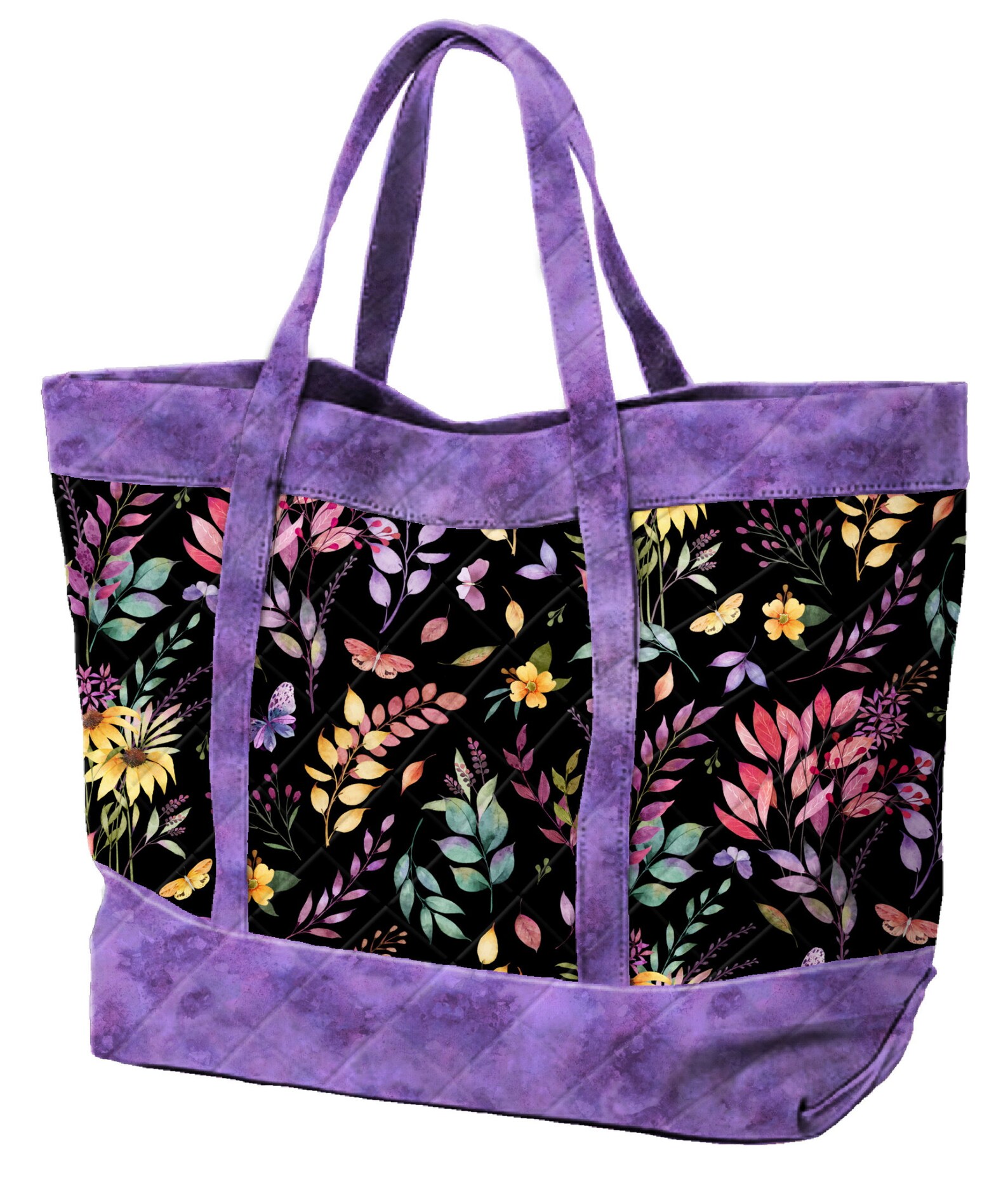 Wilmington Prints Botanical Magic Floral Tonal Purple Etsy