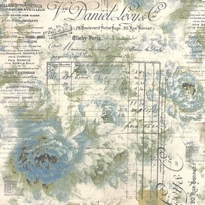 Free Spirit~Tim Holtz Eclectic Elements Foundations~Memoranda 2~Receipt~Aqua-Cotton Fabric by Select Length PWTH102-AQUA