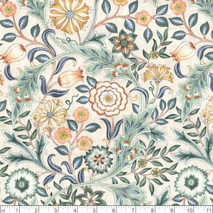 Free Spirit~Original Morris & Co~Wilhemina~Linen~Cotton Fabric by the Yard or Select Length PWWM049-LINEN