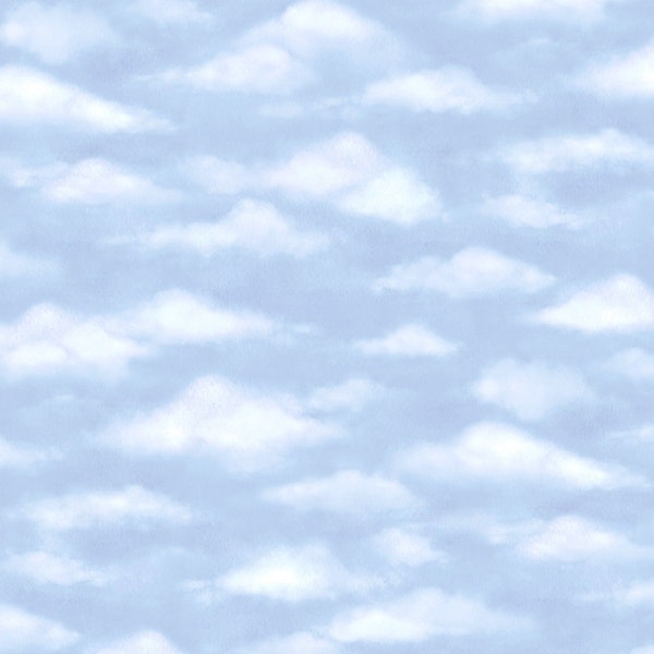 EOB~Wilmington Prints~Lakefront~Sky Texture~Sky Blue~Cotton Fabric by the Yard or Select Length 27685-440