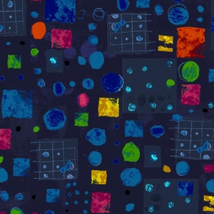 Windham Fabrics~Marble Run by Marcia Derse~Marble Run~Deep Space~Cotton Fabric by the Yard or Select Length 53737D-1