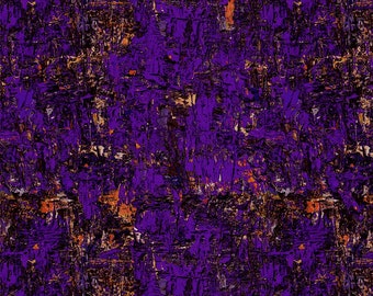 Benartex~Poured Color by Paula Nadelstern~Impressions~Purple/Orange~Cotton Fabric by the Yard or Select Length 12356-61