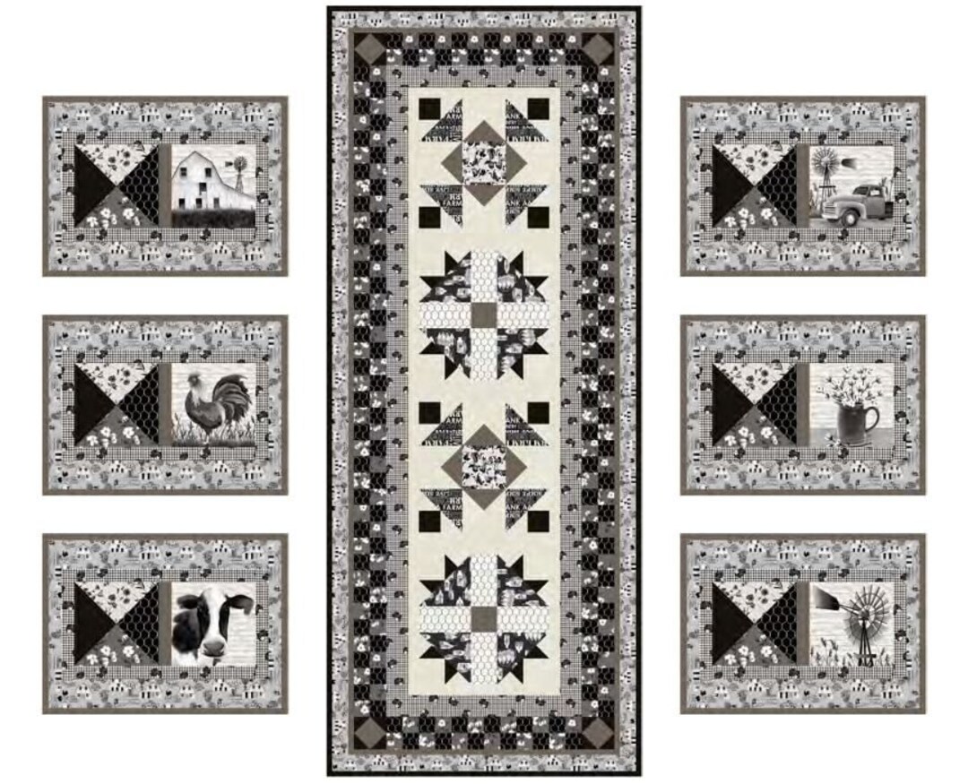 Quilt Kit Studio E Buttermilk Farmstead 28 X Etsy