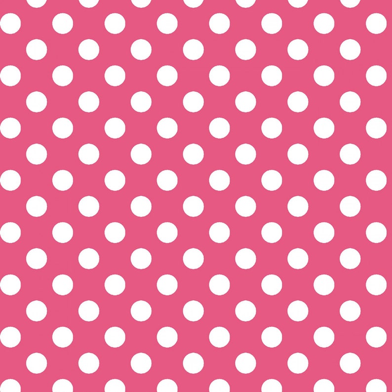Maywood Studio Dots Cotton Fabric by the Yard 8216M-P PinkWhite Kimberbell Basics