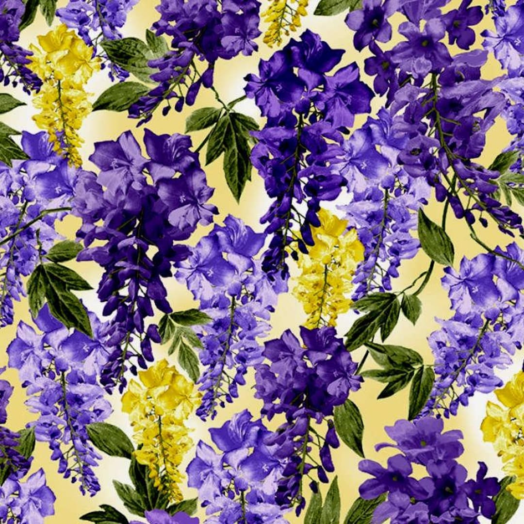 Michael Miller Wisteria Lane Wisteria Digital Jewel Cotton Fabric