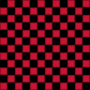 キルティングトレジャーズ〜This and That VI〜チェッカーボード〜デジタルプリント〜ブラック/レッド〜コットン生地（1ヤードあたりまたは長さを選択）28732-JR