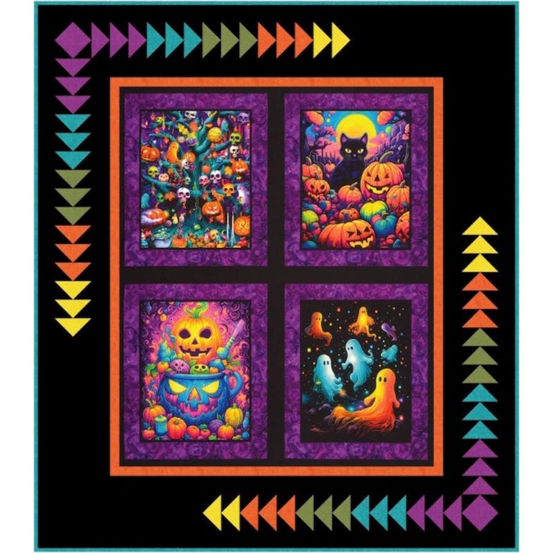 ブロックキルト Quilt Kit~bright Frights~52