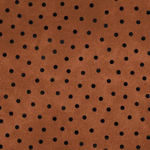 Maywood Studio~Woolies Flannel~Polka Dots~Burnt Orange~Printed Cotton Flannel Fabric by the Yard or Select Length F18506M-O