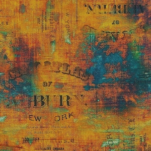 Free Spirit Abandoned by Tim Holtz Urban Grunge Patina Baumwollstoff Meterware oder Wählen Sie die Länge PWTH134-PATINA