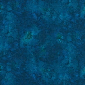 Timeless Treasures~Solid-ish by Kimberly Einmo~Tonal Blender~Azure~Cotton Fabric by the Yard or Select Length C6100-AZURE