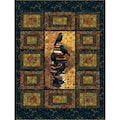 Quilt Kit~Crow Tales~66" x 87" Crow-Mazing Panel Throw/Twin Quilt (includes fabric for top of quilt & binding) AAFQK-1473