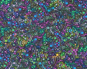 Robert Kaufman~Effervescence~Circles & Dots~Mardi Gras~Cotton Fabric by the Yard or Select Length AAQ17062297